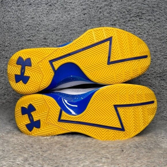 Under Armour Curry 1 Retro \'Dub Nation\' Size 9.5 Men White Blue Yellow main image 6